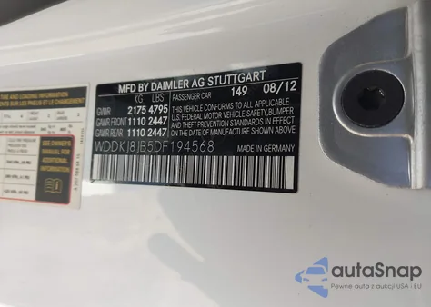 2013 Mercedes-Benz E 350 4Matic from USA, damaged, VIN WDDKJ8JB5DF194568